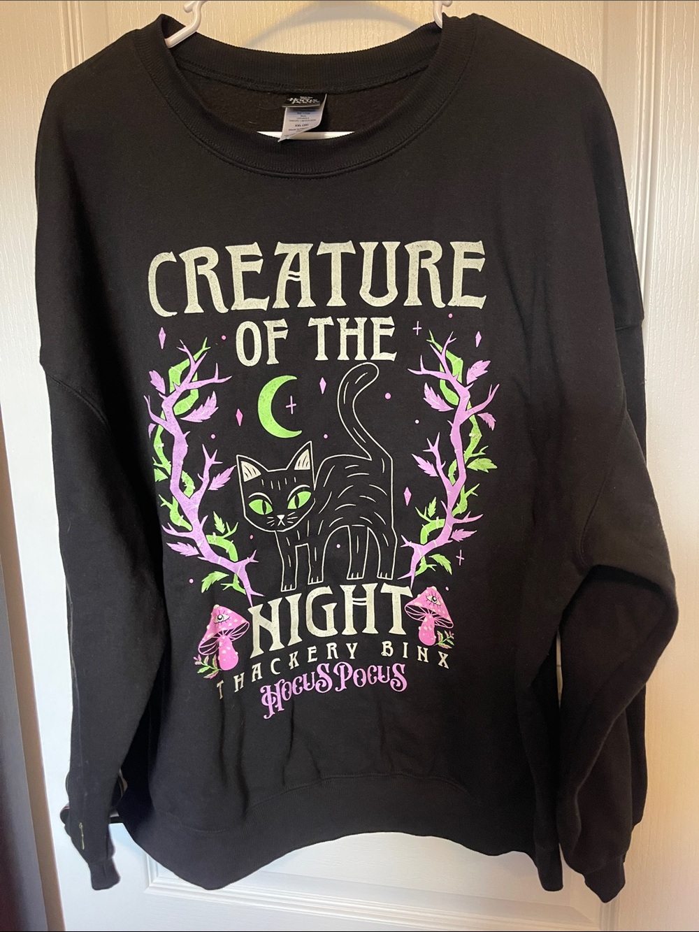 Disney Black "Creature of the Night" Hocus Pocus Sweatshirt